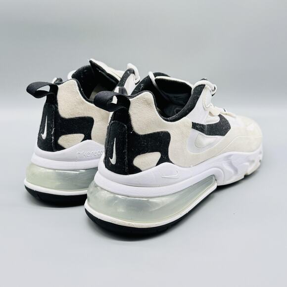 Nike Shoes Mens 8.5 Beige Black Air Max 270 React Low Top Running Sneakers - Picture 7 of 9